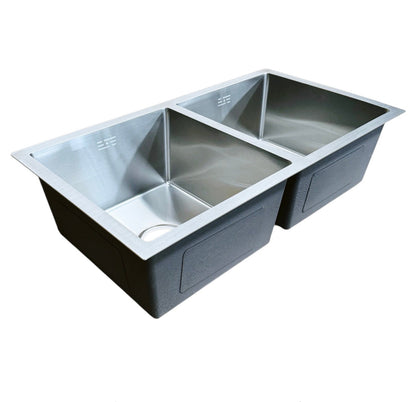 Inset / Undermount Double Bowl Kitchen Sink Stainless