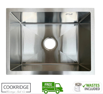 Inset / Undermount Single Bowl Kitchen Sink Stainless