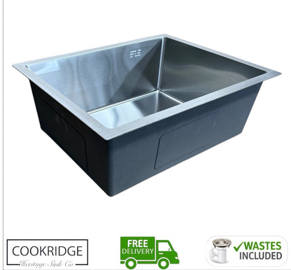 Inset / Undermount Single Bowl Kitchen Sink Stainless