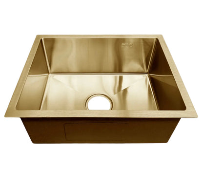 Inset / Undermount Single Bowl Kitchen Sink Gold