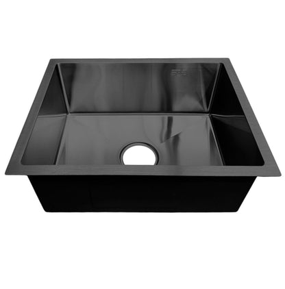 Inset / Undermount Single Bowl Kitchen Sink Black Gunmetal